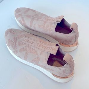 MICHAEL KORS
Bodie Metallic Logo Knit Slip-On Trainer